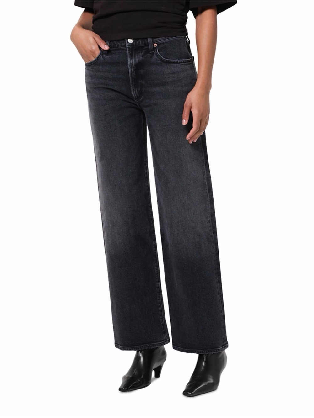 AGOLDE
Harper Jeans Mid Rise Relaxed Straight Jeans  size 24